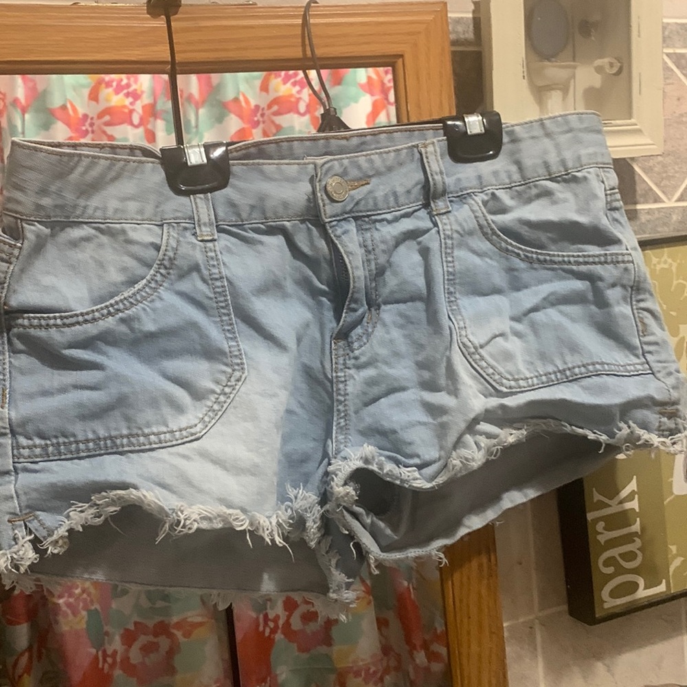 Blue asphalt Jean shorts